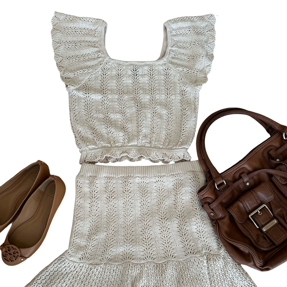 Cream Knit Set